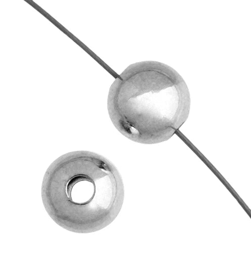 6mm - Metal Beads Nickel - LF/NF · 100 pcs