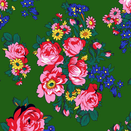 Foulard Kukum 2900 - Vert foncé Tissu 100% coton designer