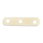 3 holes - Bone Spacers Natural White - 25x9x4mm