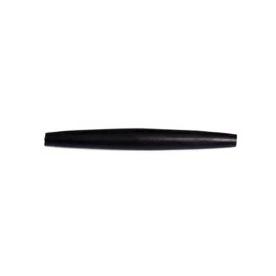 2 in - Hornhair pipe Beads Black