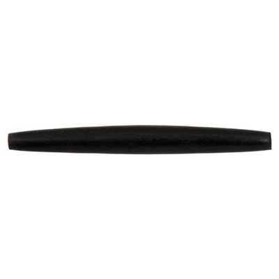 2½ in - Hornhair pipe Beads Black