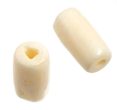 ½ po - Bone Bead Tube - Natural White