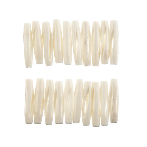 Bone bead pipe - various sizes