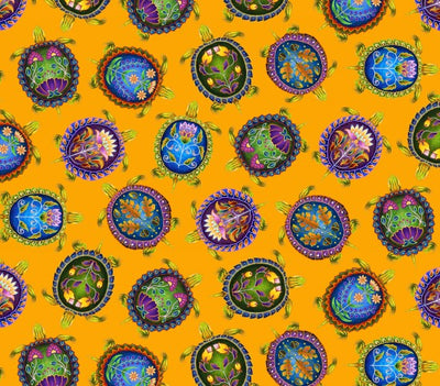 indigenous turtles 31000 - Orange 100% Cotton Designer