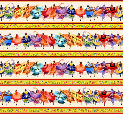 shawl dancers 32000 - Cream 100% Cotton Designer