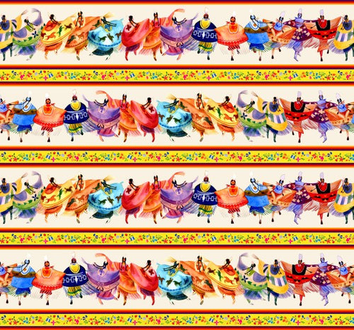 shawl dancers 32000 - Cream 100% Cotton Designer