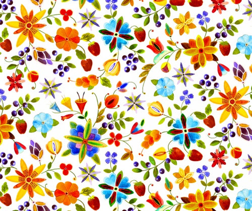 Woodland Delight 32006 - White 100% Cotton Designer
