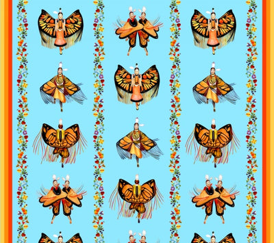 Monarch Dance Stripe 32008 - Blue 100% Cotton Designer