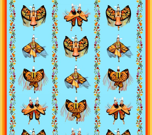 Monarch Dance Stripe 32008 - Blue 100% Cotton Designer