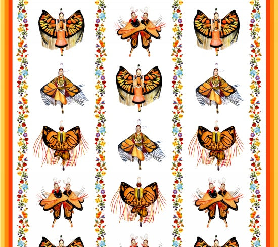 Monarch Dance Stripe 32008 - White 100% Cotton Designer