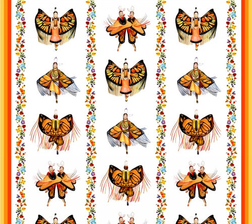 Monarch Dance Stripe 32008 - White 100% Cotton Designer