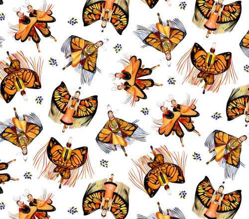 Monarch Dance 32009 - White 100% Cotton Designer