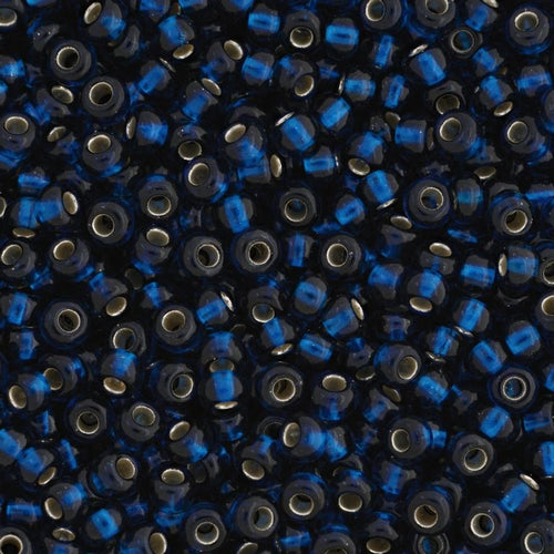 Preciosa Seedbead 10/0 - SB67100 Silverlined Midnight Blue