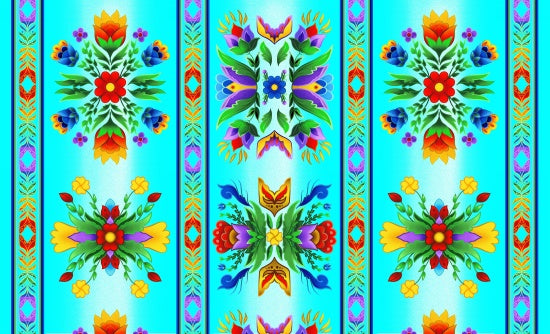 Regalia 37000 - Turquoise 100% Cotton Designer