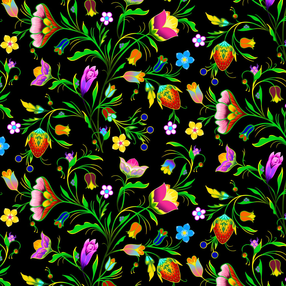 Turtle Island 37002 - Black 100% Cotton Designer