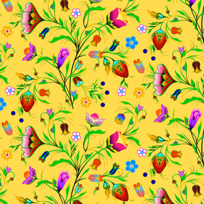 Turtle Island 37002 - Yellow 100% Cotton Designer