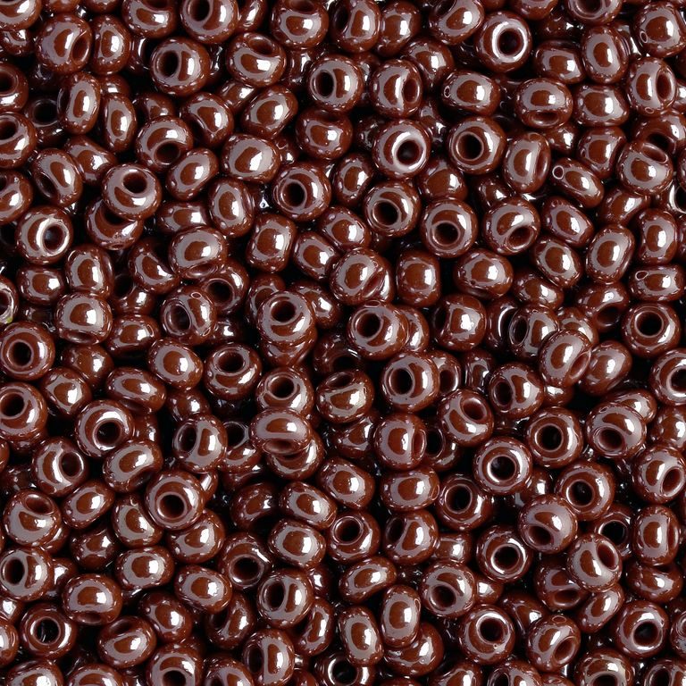 Preciosa Seedbead 11/0 - SB35033 Opaque Brown Luster