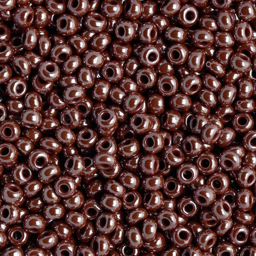 Preciosa Seedbead 11/0 - SB35033 Opaque Brown Luster