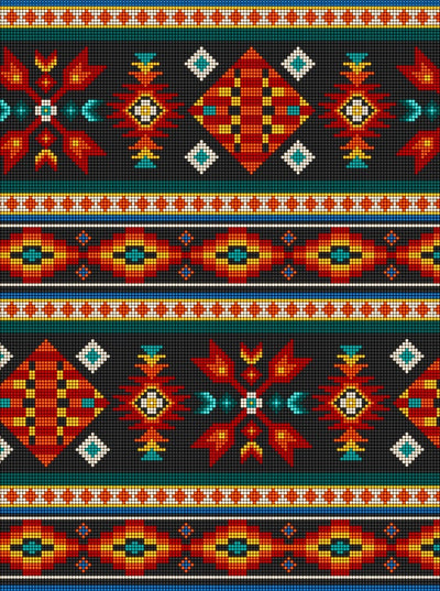 Beaded Stripes 450 - Black 100% Cotton Designer