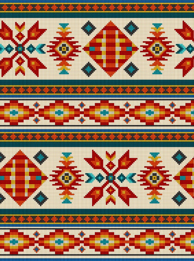 Beaded Stripes 450 - Cream 100% Cotton Designer