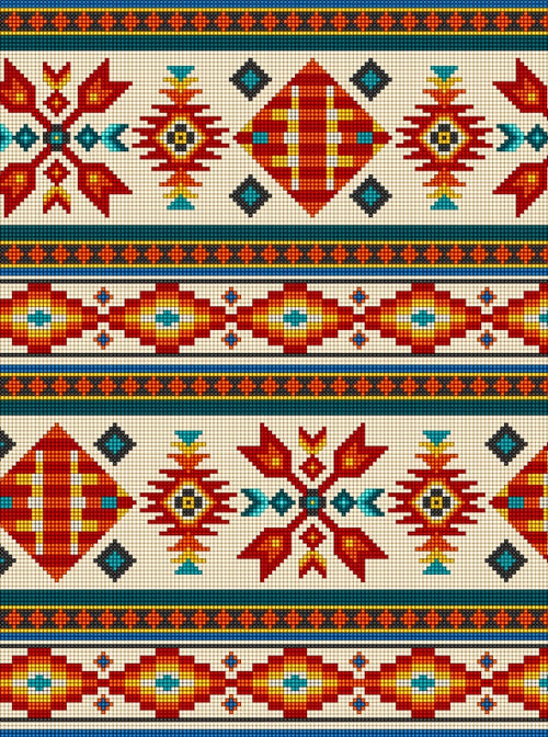 Beaded Stripes 450 - Cream 100% Cotton Designer