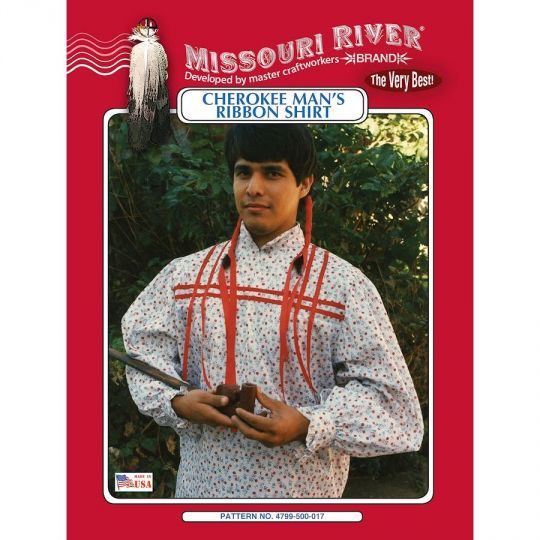 Cherokee Ribbon Shirt Pattern - Missouri River