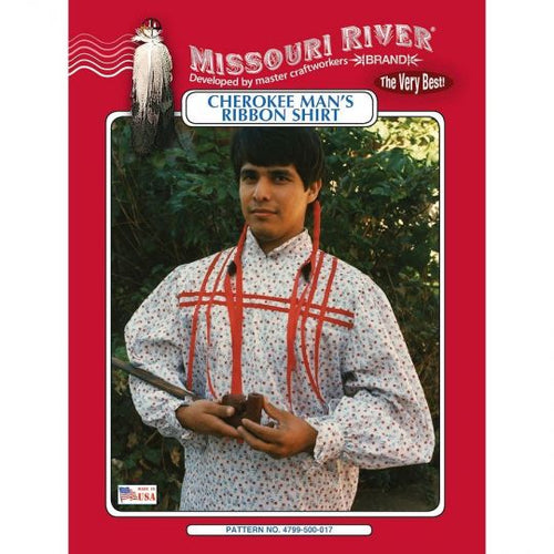 Cherokee Ribbon Shirt Pattern - Missouri River