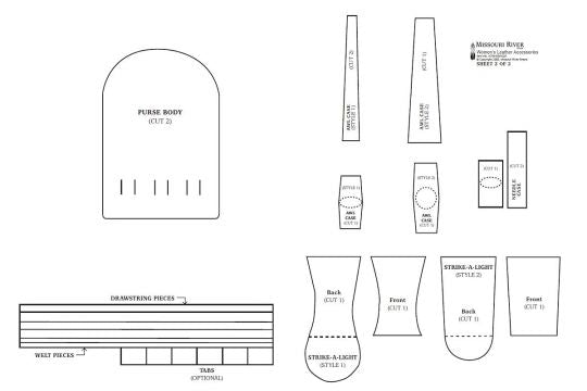 Native Women's Accessories Pattern / Missouri River