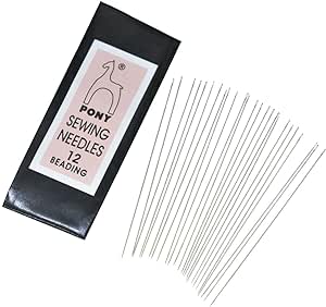 No. 12 - 25 pcs - Beading Needles · PONY · 0.36 mm x 50.8 mm