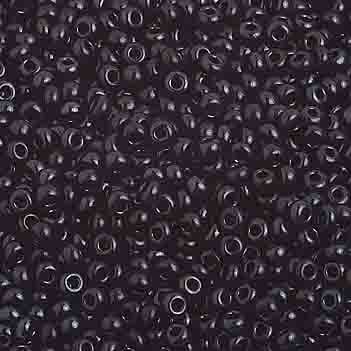 Preciosa Seedbead 10/0 - SB01009 Opaque Black Strung