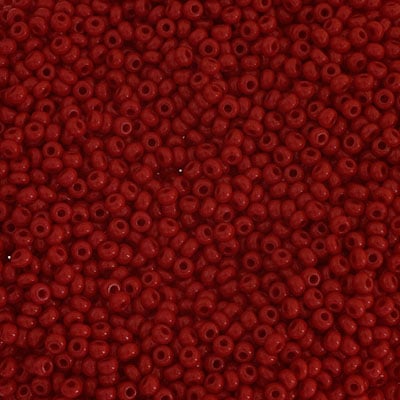Preciosa Seedbead 10/0 - SB01028 Opaque Medium Dark Red