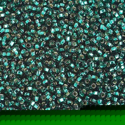 Preciosa Seedbead 10/0 - SB01304 Silverlined Teal Green