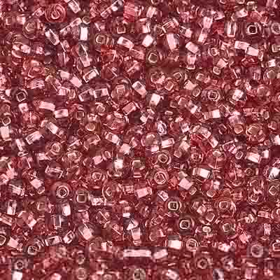 Preciosa Seedbead 10/0 - SB01315 Silverlined Pink Natural