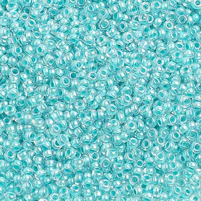 Preciosa Seedbead 10/0 - SB01363 Colorlined Turquoise