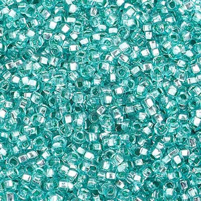 Preciosa Seedbead 10/0 - SB01390 Silverlined Dyed Green