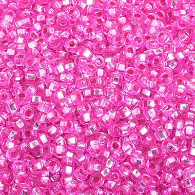Preciosa Seedbead 10/0 - SB01392 Silverlined Dyed Mauve