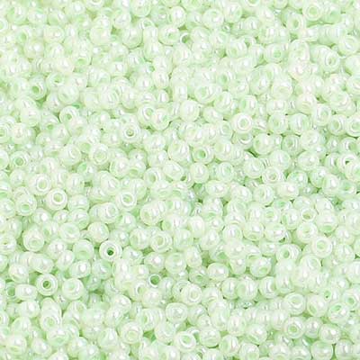 Preciosa Seedbead 10/0 - SB01425 Chalk Pearl Dyed Pale Green