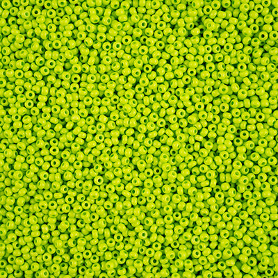 Preciosa Seedbead 10/0 - SB01567 Chalk Terra Intensive Light Green Matt