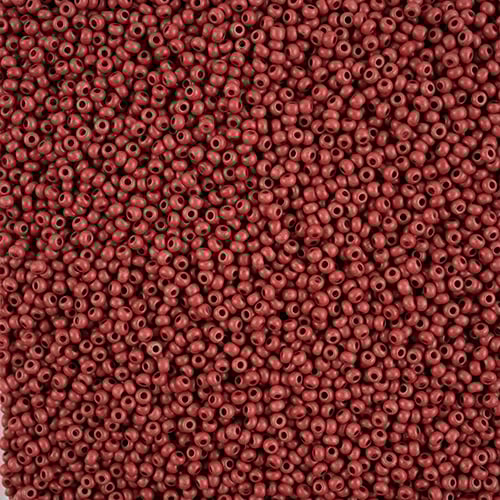 Preciosa Seedbead 10/0 - SB01568 Chalk Terra Intensive Brown Matt