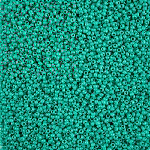 Preciosa Seedbead 10/0 - SB01570 Chalk Terra Intensive Dark Green Matt