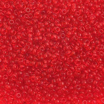 Preciosa Seedbead 10/0 - SB02340 Transparent Light Red