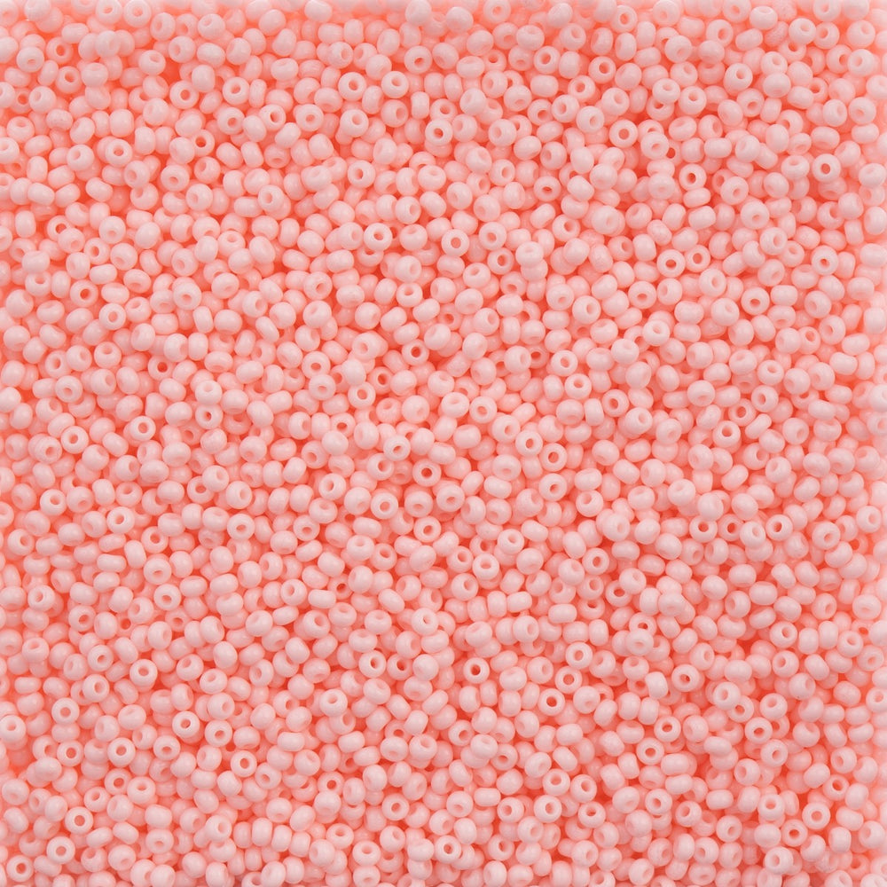 Preciosa Seedbead 10/0 - SB40002 Chalk Light Pink Solgel
