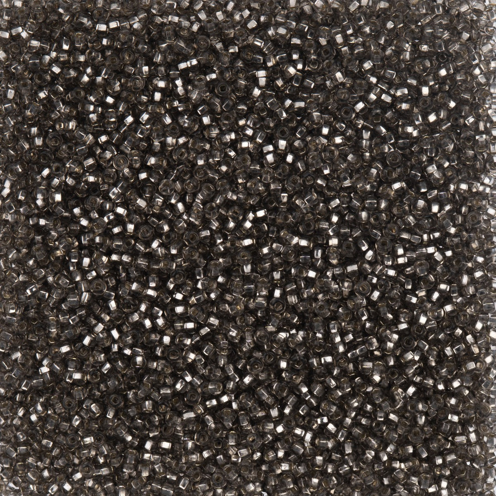 Preciosa Seedbead 10/0 - SB40024 Silverlined Light Grey Solgel