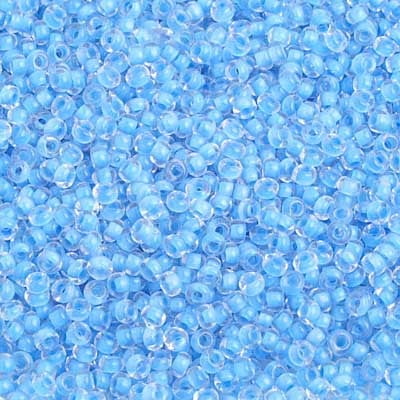 Preciosa Seedbead 10/0 - SB42029 Colorlined Blue Terra Color