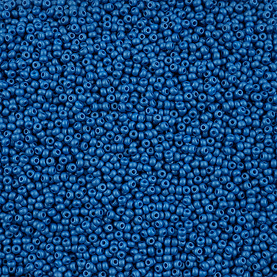 Preciosa Seedbead 10/0 - SB42120 Chalk PermaLux Dyed Blue