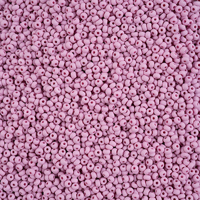 Preciosa Seedbead 10/0 - SB42133 Chalk PermaLux Dyed Violet Matt