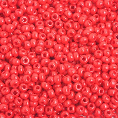 Preciosa Seedbead 8/0 - SB01003 Opaque Medium Red