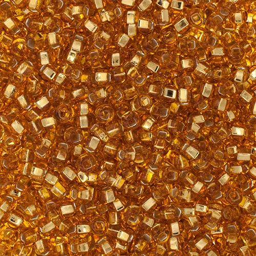 Preciosa Seedbead 8/0 - SB01007 Silverlined Gold