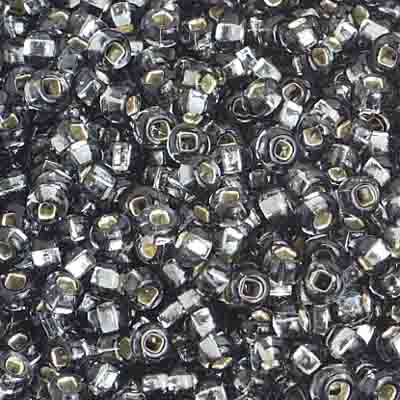 Preciosa Seedbead 8/0 - SB01010 Silverlined Grey
