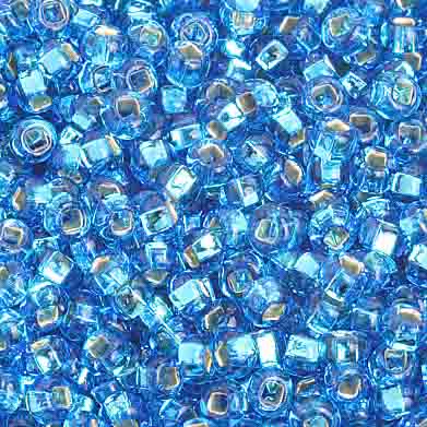 Preciosa Seedbead 8/0 - SB01012 Silverlined Light Blue